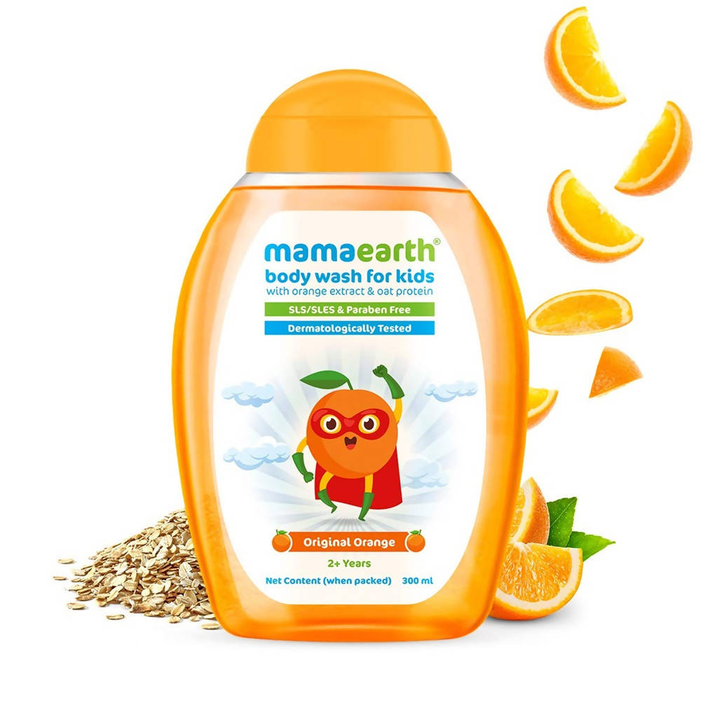 Mamaearth Original Orange Body Wash For Kids with Orange & Oat Protein Mamaearth Original Orange Body Wash For Kids with Orange & Oat Protein