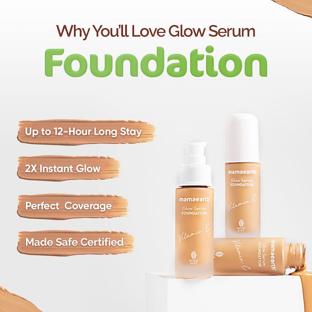 Mamaearth Glow Serum Foundation - Ivory Glow Mamaearth Glow Serum Foundation - Ivory Glow