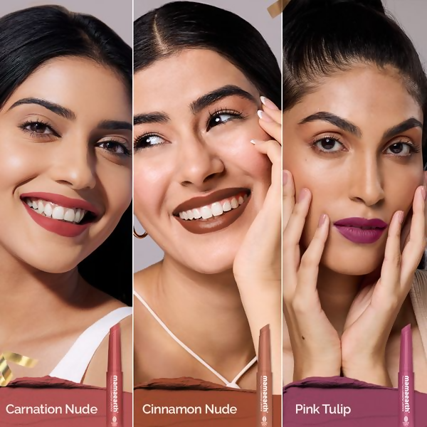 Mamaearth Moisture Matte Long Stay Lipstick Gift Set - Nude Perfection - Limited Time Offer Mamaearth Moisture Matte Long Stay Lipstick Gift Set - Nude Perfection - Limited Time Offer
