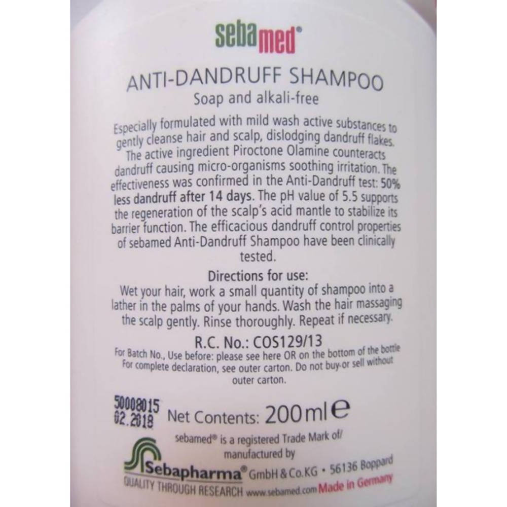 Sebamed Anti Dandruff Shampoo Sebamed Anti Dandruff Shampoo