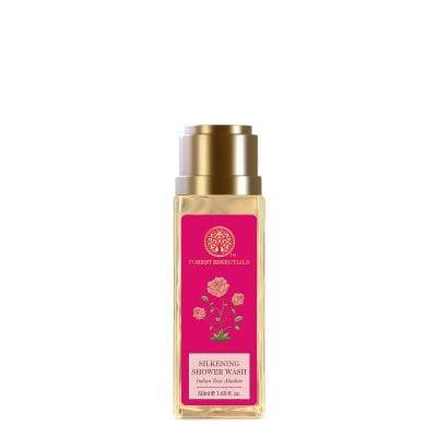 Forest Essentials Travel Size Silkening Shower Wash Indian Rose Absolute - Safuron