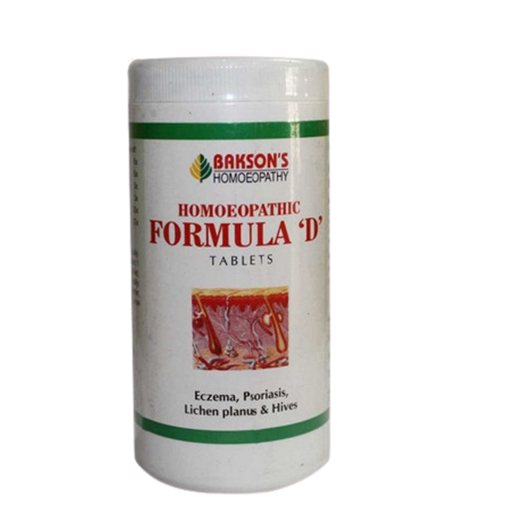 Bakson's Homoeopathic Formula D Tablet Bakson's Homoeopathic Formula D Tablet
