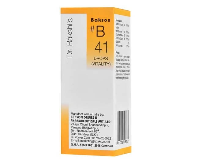 Bakson's Homeopathy B41 Drops Bakson's Homeopathy B41 Drops