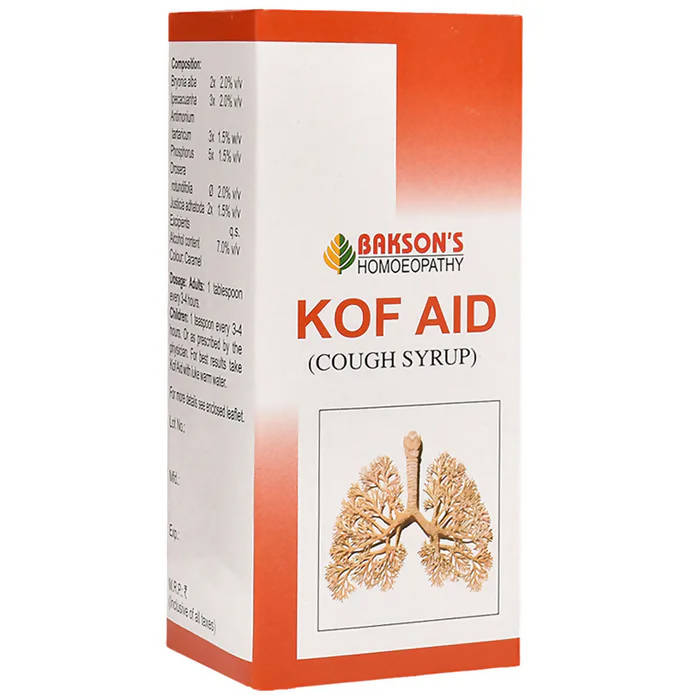 Bakson's Homeopathy Kof Aid Syrup - Safuron Naturals