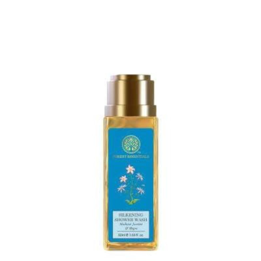 Forest Essentials Travel Size Silkening Shower Wash Madurai Jasmine & Mogra - Safuron