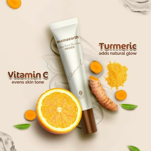 Mamaearth Glow Pore Blurring Primer With Vitamin C & Turmeric Mamaearth Glow Pore Blurring Primer With Vitamin C & Turmeric