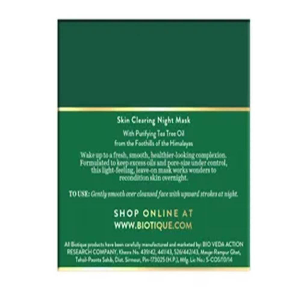 Biotique Advanced Organics Tea Tree Skin Clearing Night Mask Biotique Advanced Organics Tea Tree Skin Clearing Night Mask