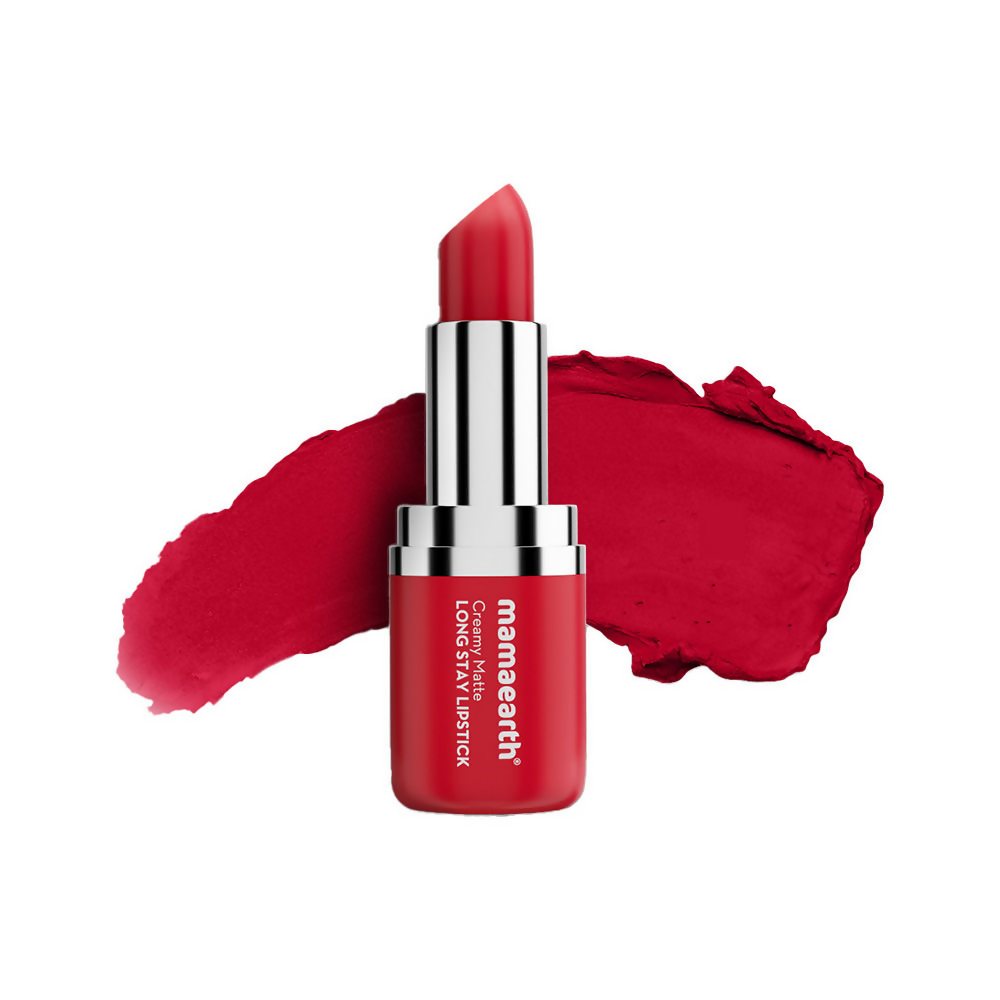 Mamaearth Creamy Matte Long Stay Lipstick - Ruby Crush Mamaearth Creamy Matte Long Stay Lipstick - Ruby Crush