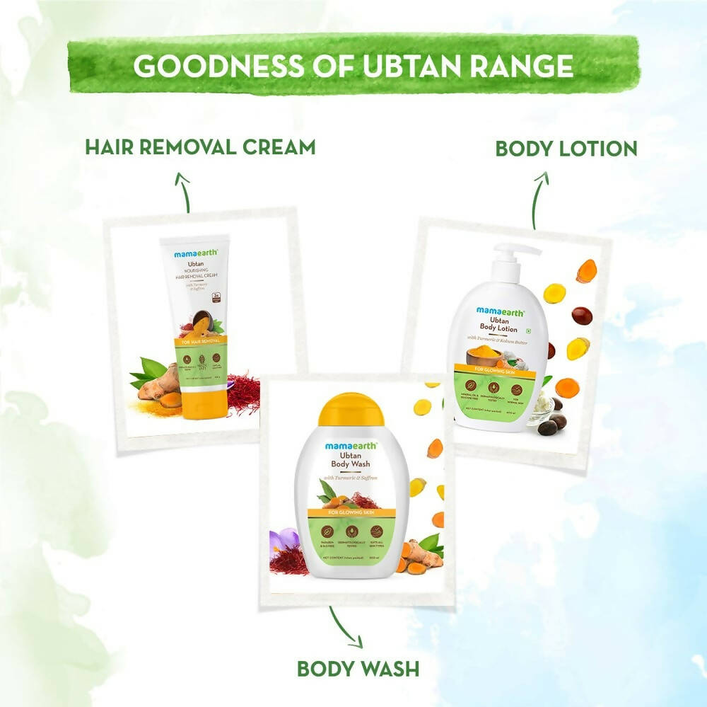 Mamaearth Ubtan Nourishing Hair Removal Cream With Turmeric & Saffron Mamaearth Ubtan Nourishing Hair Removal Cream With Turmeric & Saffron