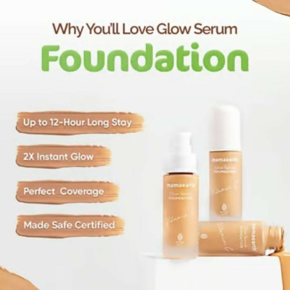 Mamaearth Glow Serum Foundation-Warm Glow Mamaearth Glow Serum Foundation-Warm Glow
