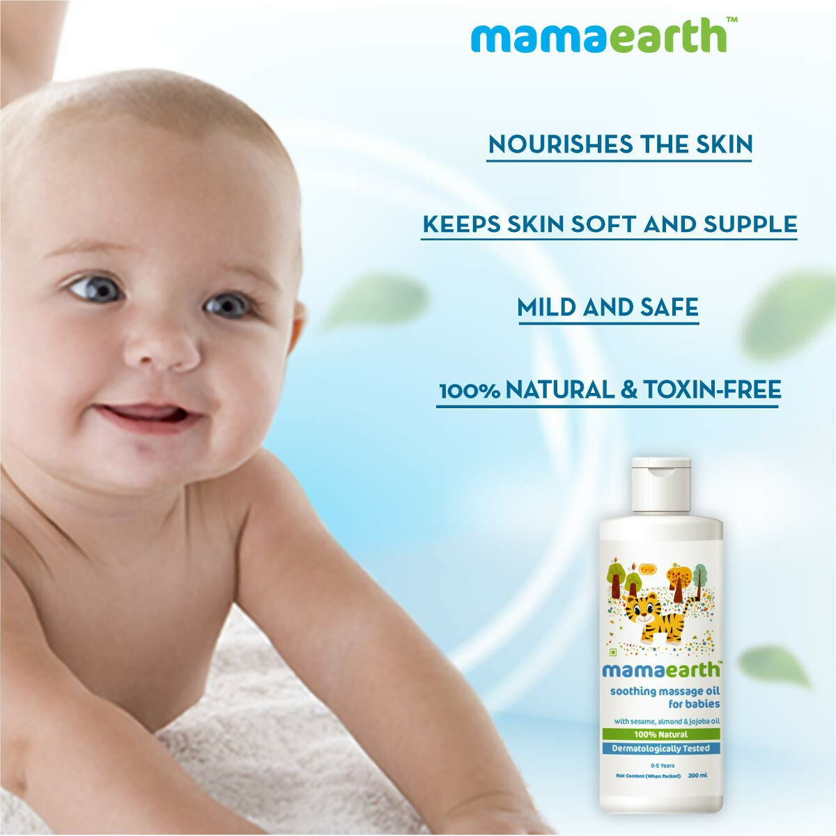 Mamaearth Daily Moisturizing Lotion & Soothing Baby Massage Oil, With Sesame, Almond & Jojoba Oil Mamaearth Daily Moisturizing Lotion & Soothing Baby Massage Oil, With Sesame, Almond & Jojoba Oil