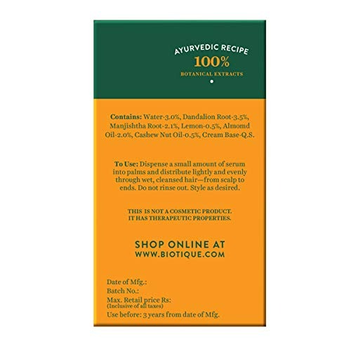 Biotique Advanced Ayurveda Bio Almond and Cashew Fresh Replenishing Hair Serum Biotique Advanced Ayurveda Bio Almond and Cashew Fresh Replenishing Hair Serum