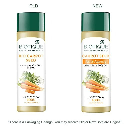 Biotique Advanced Ayurveda Bio Carrot Seed Anti-Aging After-Bath Body Oil Biotique Advanced Ayurveda Bio Carrot Seed Anti-Aging After-Bath Body Oil