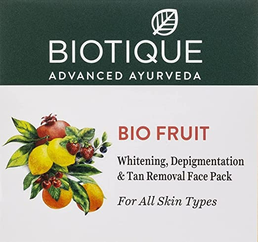 Biotique Advanced Ayurveda Fruit Brightening Depigmentation & Tan Removal Face Pack Biotique Advanced Ayurveda Fruit Brightening Depigmentation & Tan Removal Face Pack