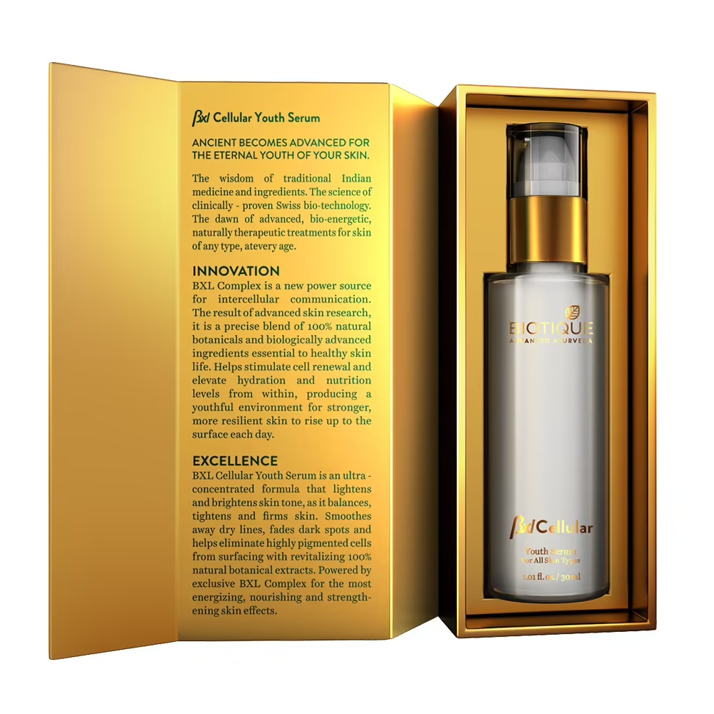 Biotique Advanced Organics Anti-Age BXL Cellular Youth Serum Biotique Advanced Organics Anti-Age BXL Cellular Youth Serum