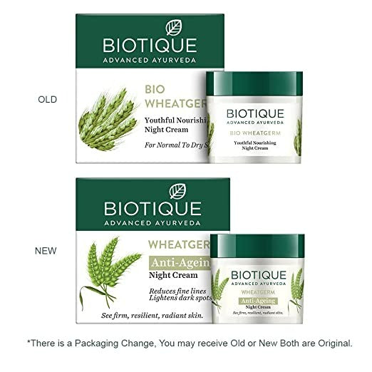 Biotique Advanced Ayurveda WheatGerm Anti-Ageing Night Cream Biotique Advanced Ayurveda WheatGerm Anti-Ageing Night Cream