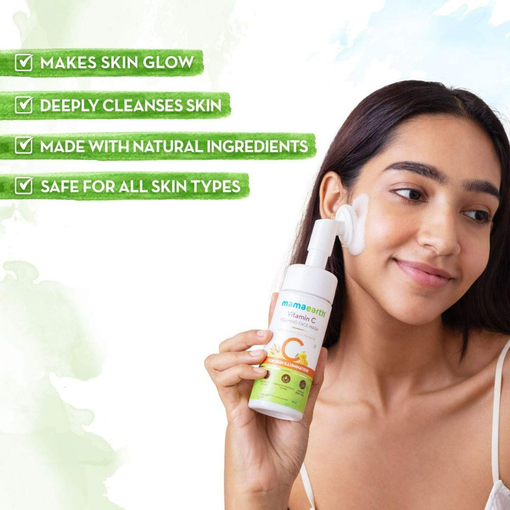 Mamaearth Vitamin C Foaming Face Wash Mamaearth Vitamin C Foaming Face Wash
