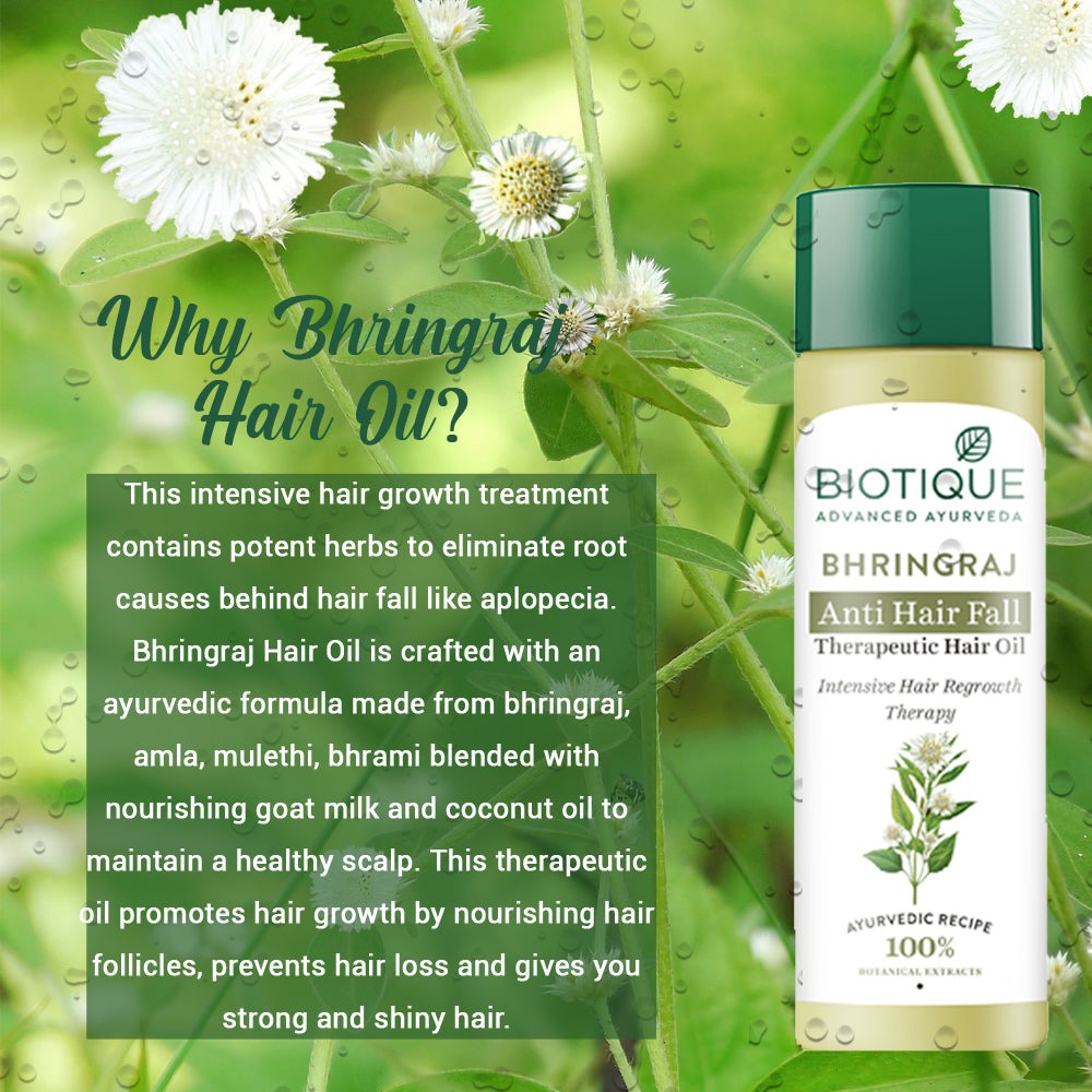 Biotique Bio Bhringraj Fresh Growth Therapeutic Oil For Falling Hair Biotique Bio Bhringraj Fresh Growth Therapeutic Oil For Falling Hair