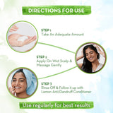 Mamaearth Lemon Anti-Dandruff Shampoo For Itchy & Flaky Scalp