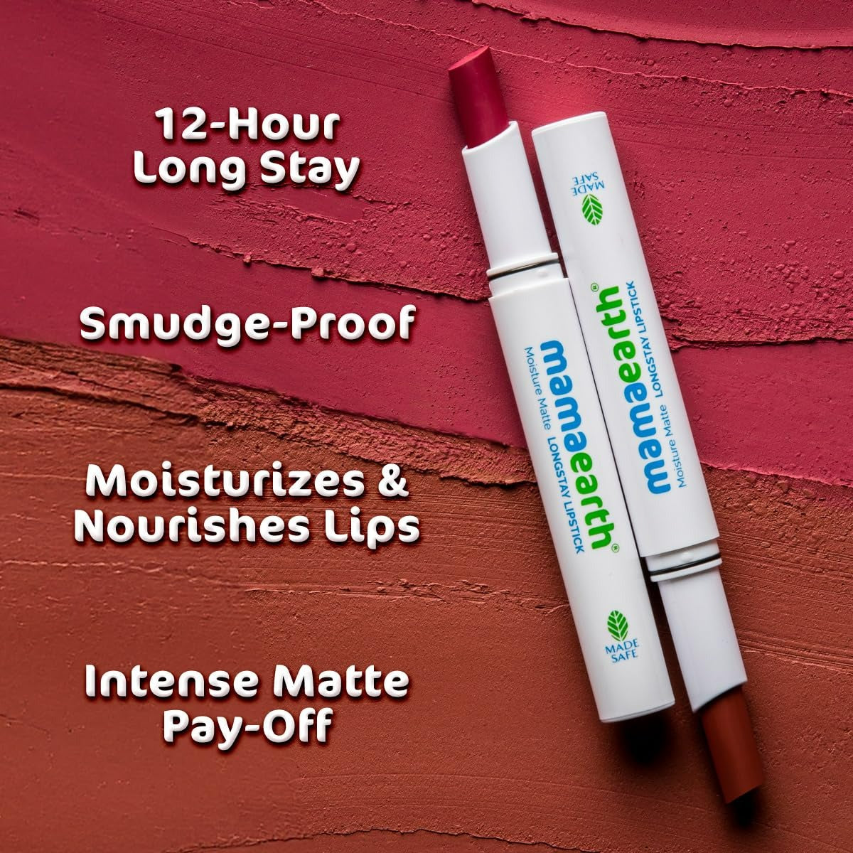 Mamaearth Moisture Matte Long Stay Lipstick-Bubblegum Nude Mamaearth Moisture Matte Long Stay Lipstick-Bubblegum Nude