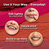 Mamaearth Moisture Matte Long Stay Lipstick-Bubblegum Nude