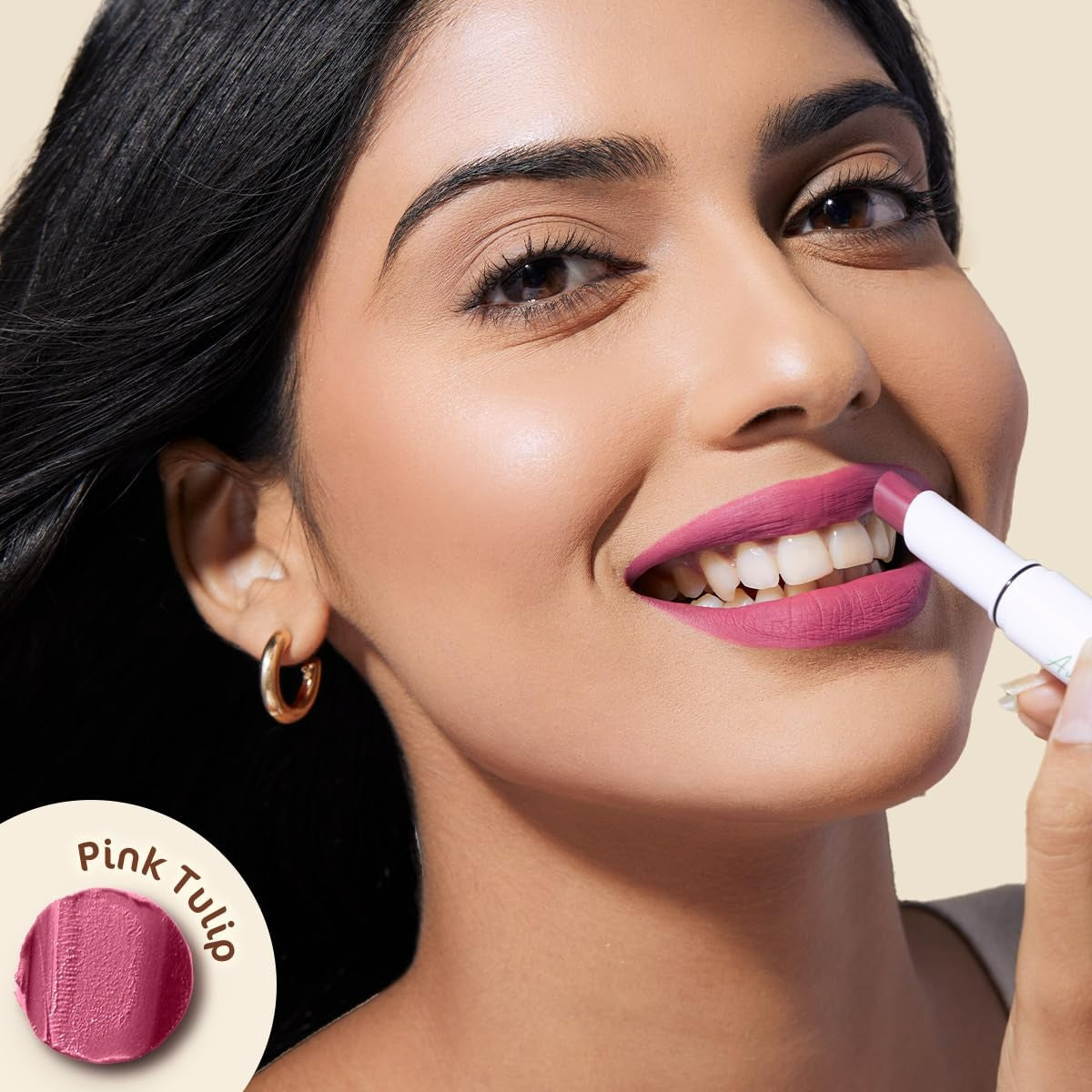 Mamaearth Moisture Matte Long Stay Lipstick-Pink Tulip Mamaearth Moisture Matte Long Stay Lipstick-Pink Tulip