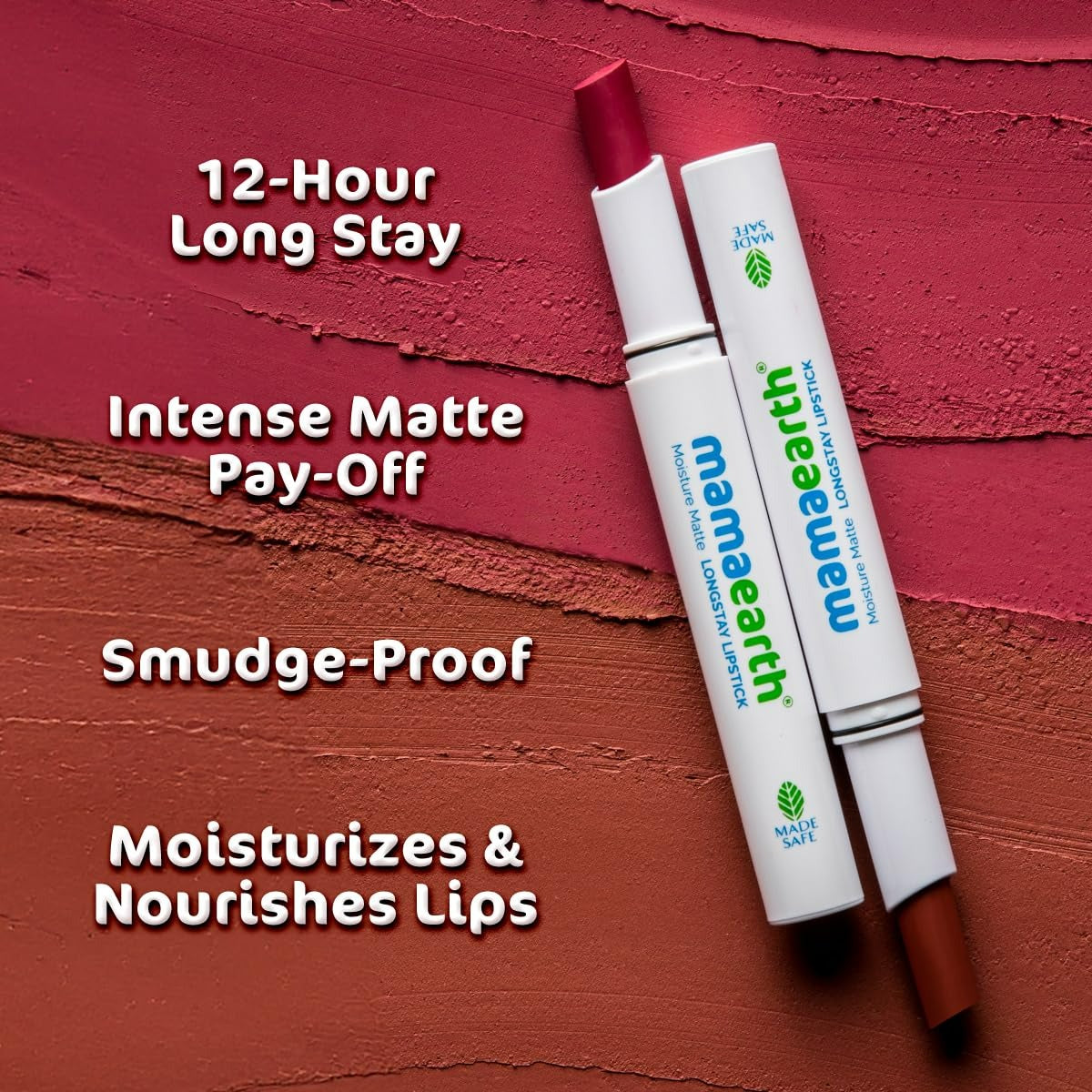 Mamaearth Moisture Matte Long Stay Lipstick-Pink Tulip Mamaearth Moisture Matte Long Stay Lipstick-Pink Tulip