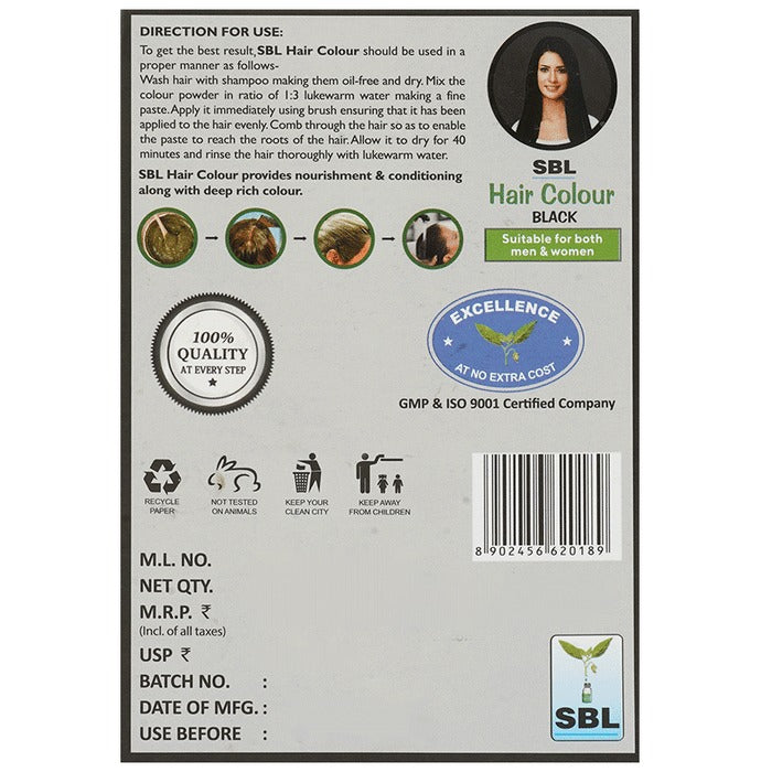 SBL Hair Colour Black SBL Hair Colour Black