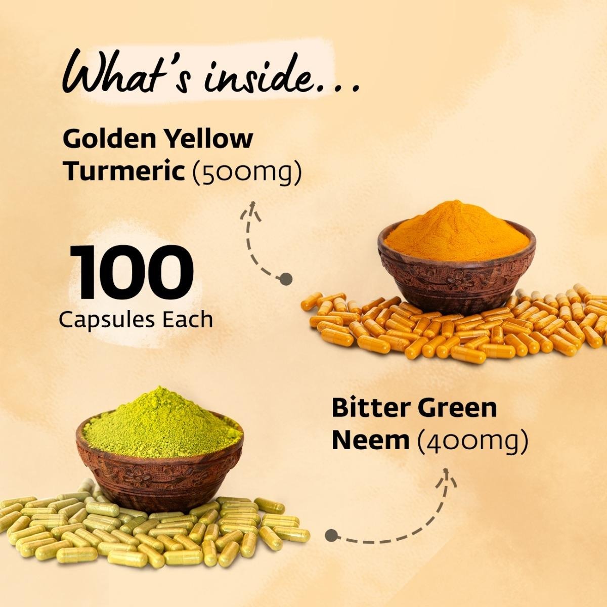 Isha Life Neem and Turmeric Capsules Isha Life Neem and Turmeric Capsules