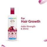 Mamaearth Onion Hair Oil With Onion & Redensyl For Hair Fall Control - Safuron