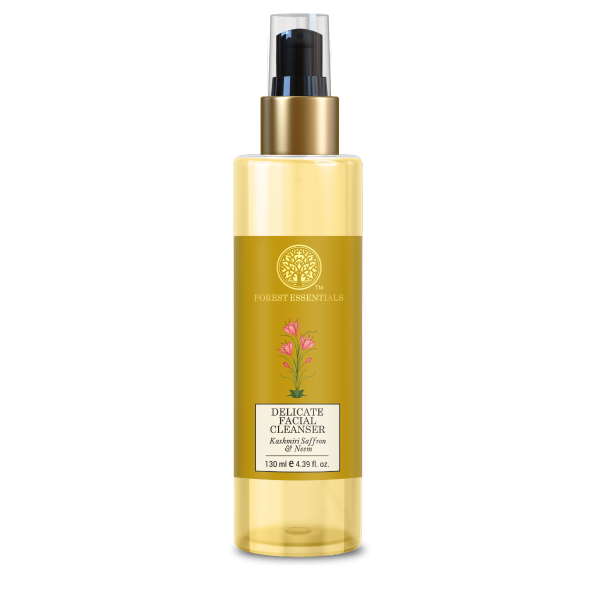 Forest Essentials Delicate Facial Cleanser Kashmiri Saffron & Neem - Safuron Forest Essentials Delicate Facial Cleanser Kashmiri Saffron & Neem - Safuron