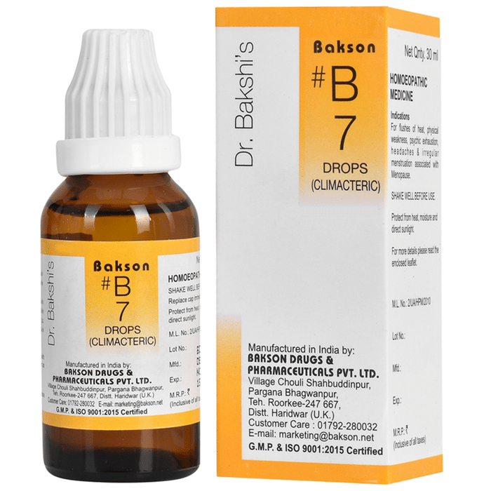 Bakson's Homeopathy B07 Drops - Safuron Naturals