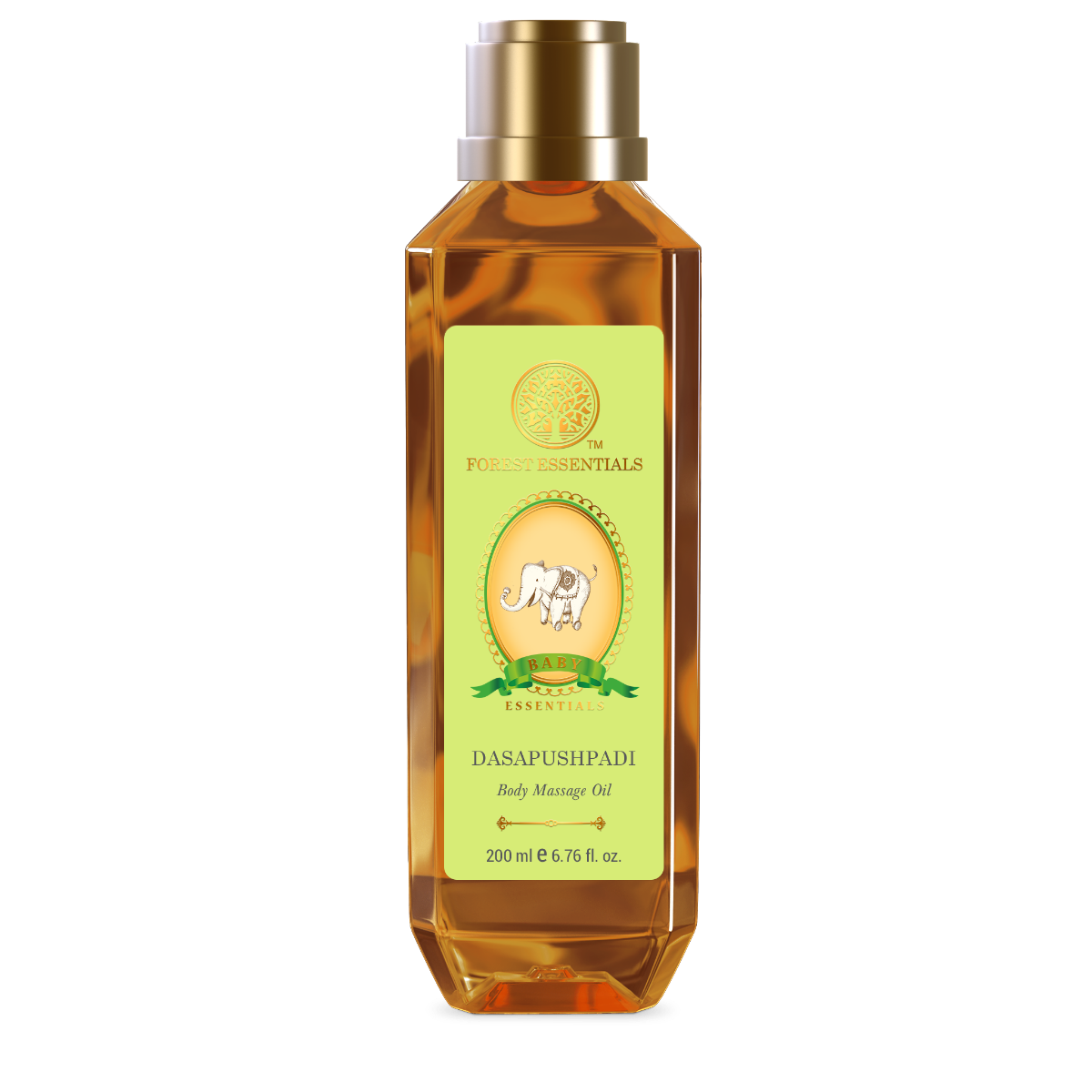 Forest Essentials Dasapushpadi Baby Body Massage Oil - Safuron