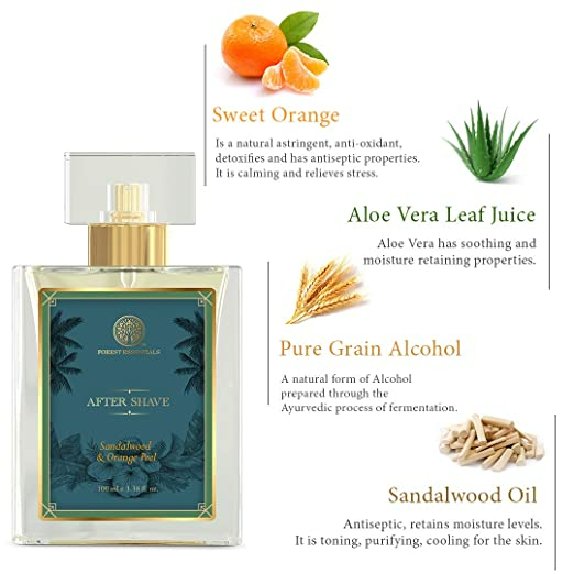 Forest Essentials After Shave Spray Sandalwood & Orange Peel Forest Essentials After Shave Spray Sandalwood & Orange Peel