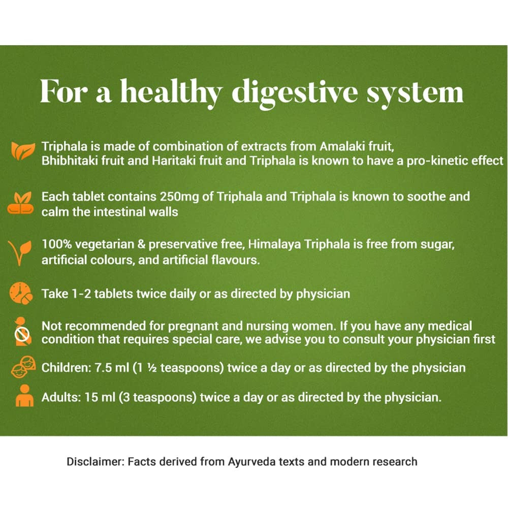 Himalaya Wellness Pure Herbs Triphala Bowel Wellness Himalaya Wellness Pure Herbs Triphala Bowel Wellness