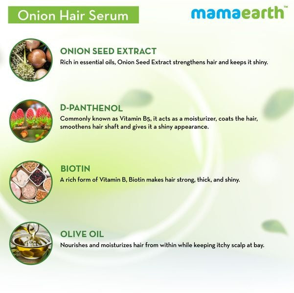 Mamaearth Onion Hair Serum & Onion Hair Oil Mamaearth Onion Hair Serum & Onion Hair Oil