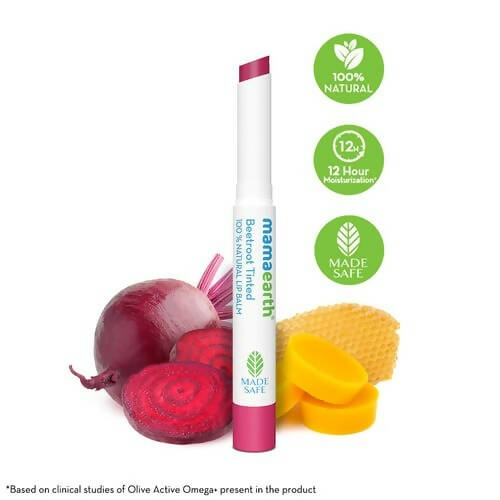 Mamaearth Beetroot Tinted 100% Natural Lip Balm-Natural Pink Mamaearth Beetroot Tinted 100% Natural Lip Balm-Natural Pink