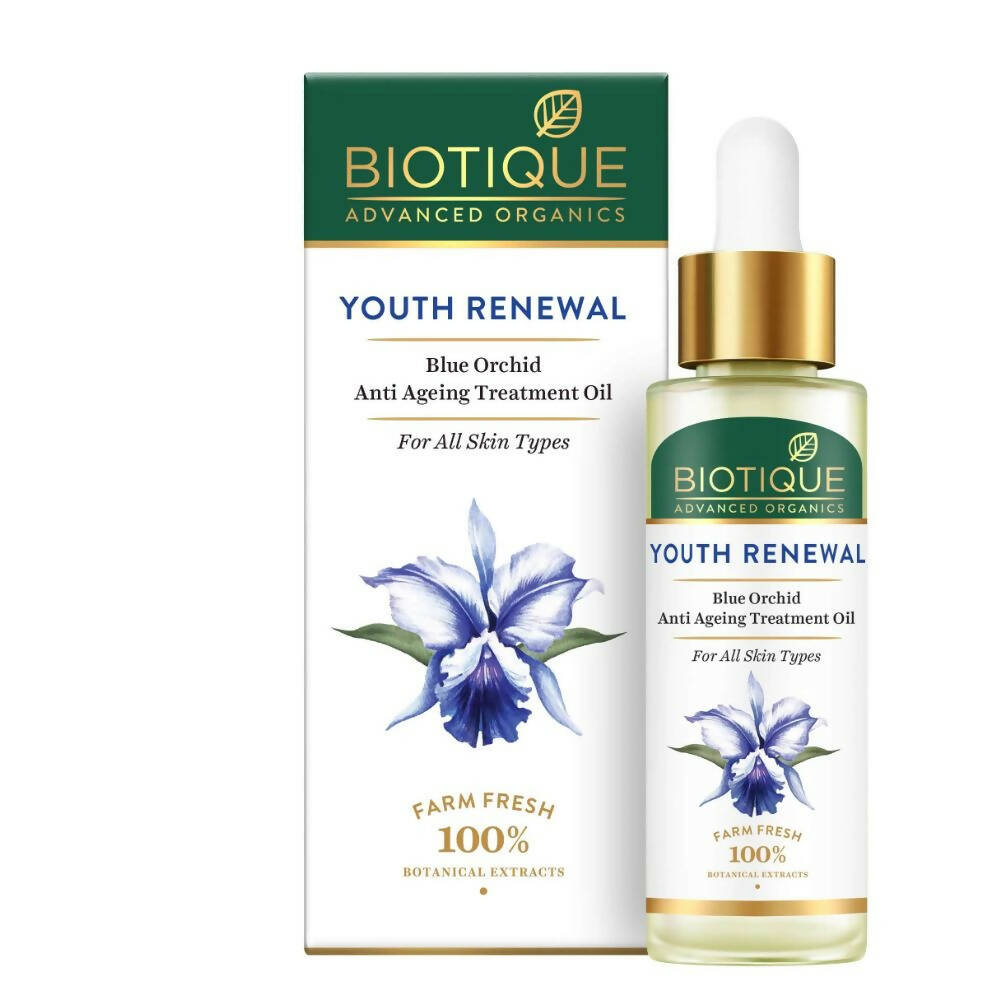 Biotique Youth Renewal Blue Orchid Anti-Ageing Treatment Oil - Safuron