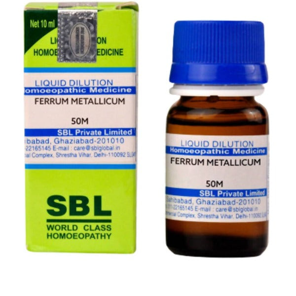 SBL Homeopathy Ferrum Metallicum Dilution - Safuron