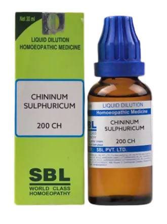 SBL Homeopathy Chininum Sulphuricum Dilution SBL Homeopathy Chininum Sulphuricum Dilution