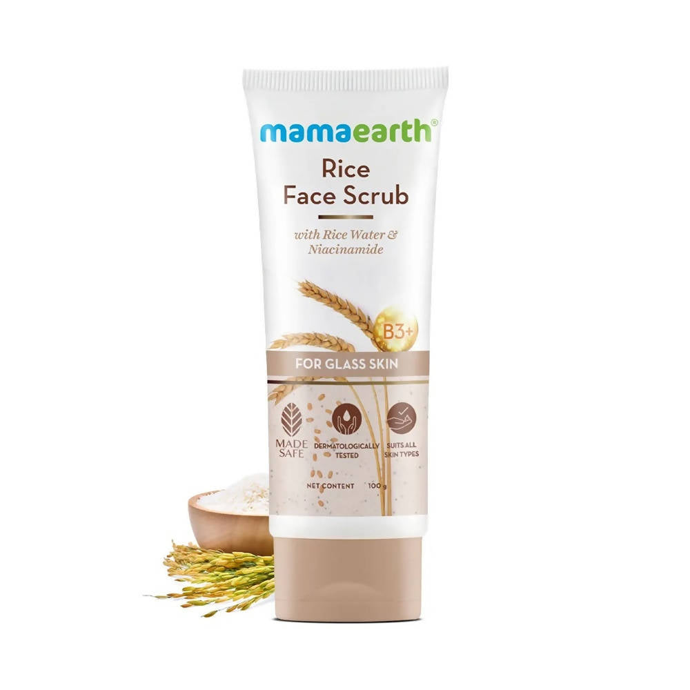 Mamaearth Rice Face Scrub With Rice Water & Niacinamide Mamaearth Rice Face Scrub With Rice Water & Niacinamide