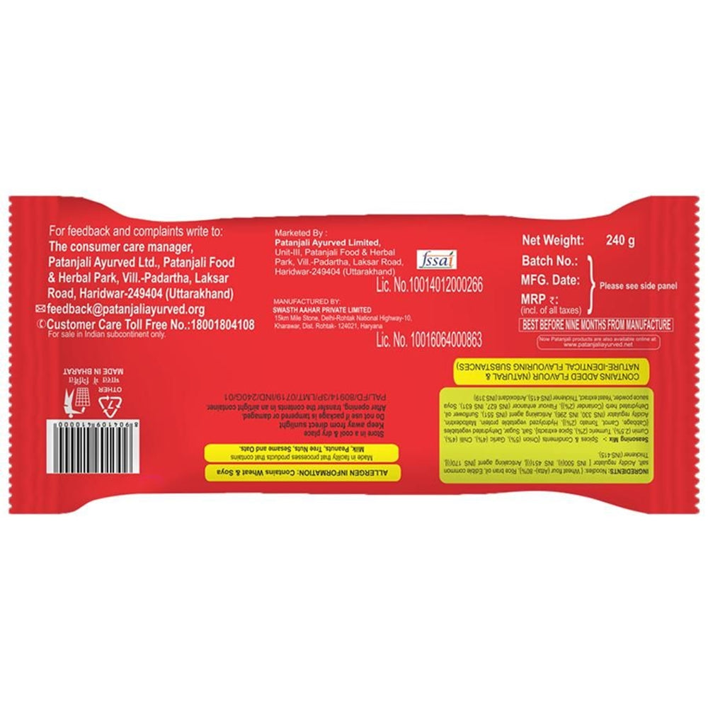 Patanjali Atta Noodles Chatpataa - Family Pack (Pack of 4) Patanjali Atta Noodles Chatpataa - Family Pack (Pack of 4)