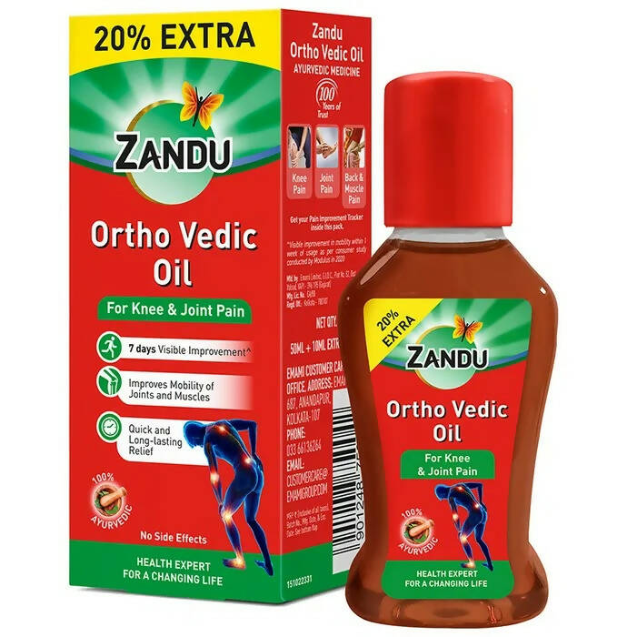 Zandu Ortho Vedic Knee & Joint Pain Oil - safuroncart