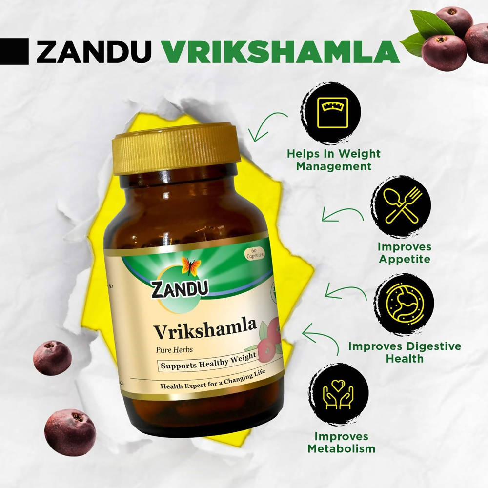 Zandu Vrikshamla Pure Herbs Capsules Zandu Vrikshamla Pure Herbs Capsules