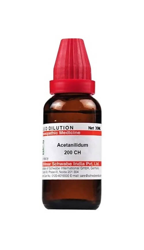 Dr. Willmar Schwabe India Acetanilidum Dilution Dr. Willmar Schwabe India Acetanilidum Dilution