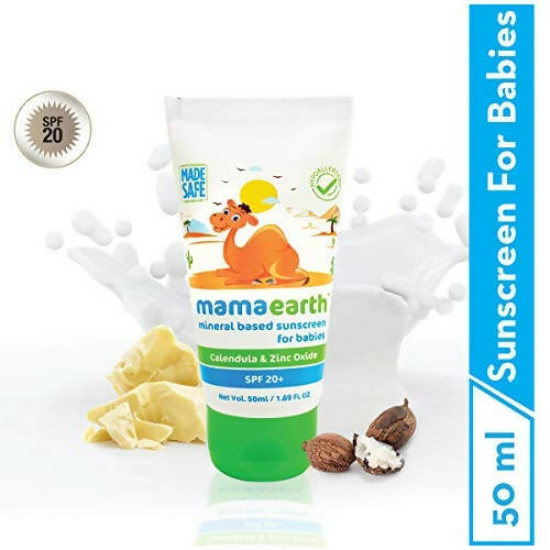 Mamaearth Mineral Based Sunscreen Baby Cream For Protects from UV Rays & Deeply Nourishing & Soothing Mamaearth Mineral Based Sunscreen Baby Cream For Protects from UV Rays & Deeply Nourishing & Soothing