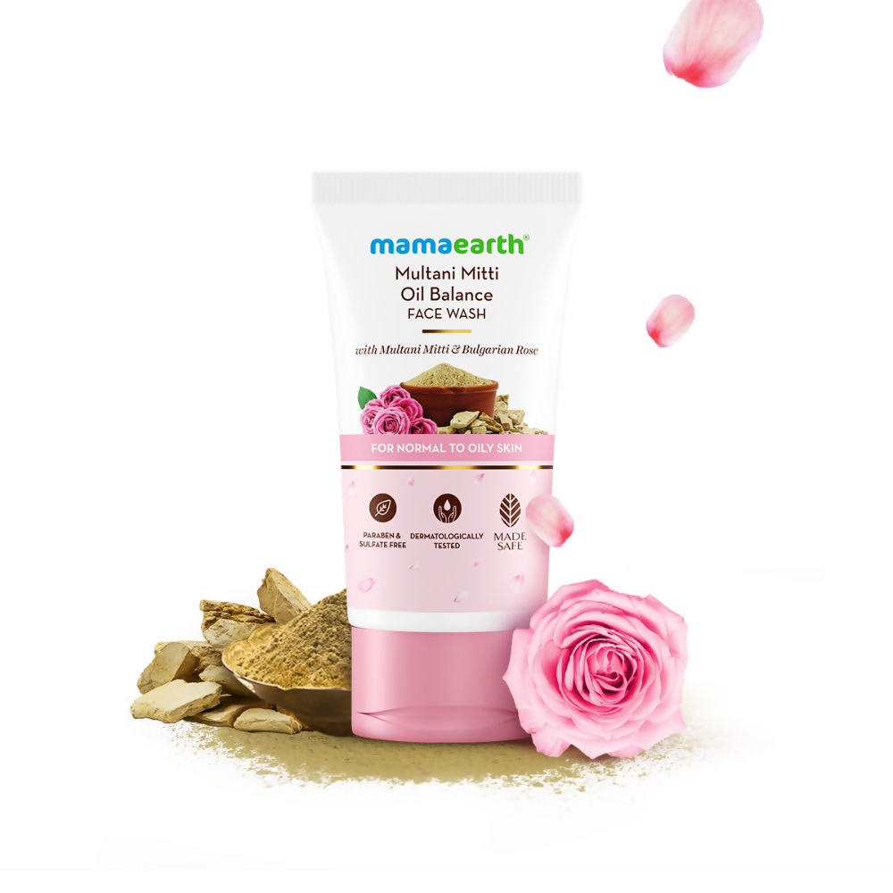Mamaearth Multani Mitti Oil Balance Face Wash With Multani Mitti & Bulgarian Rose Mamaearth Multani Mitti Oil Balance Face Wash With Multani Mitti & Bulgarian Rose