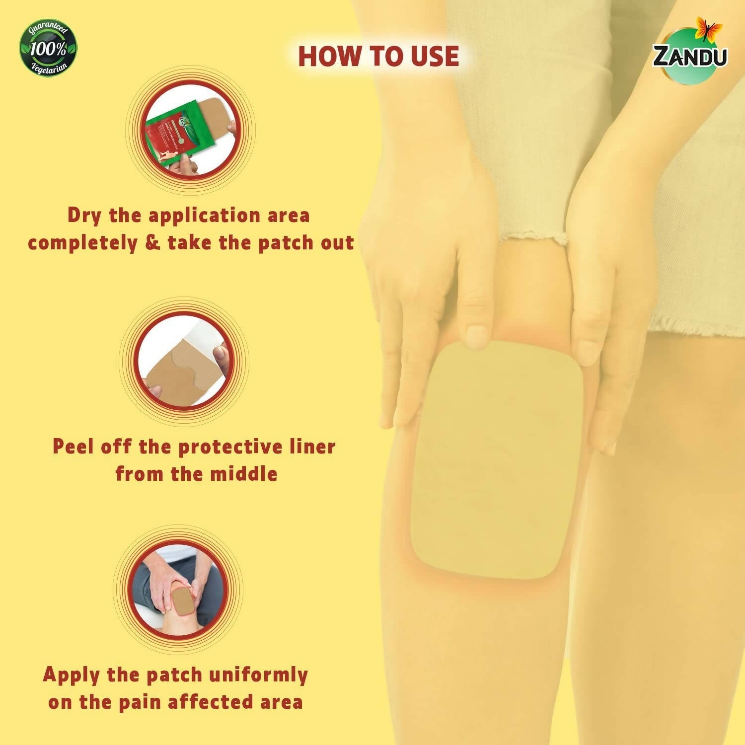 Zandu Ayurvedic Knee Pain Relief Patch Zandu Ayurvedic Knee Pain Relief Patch