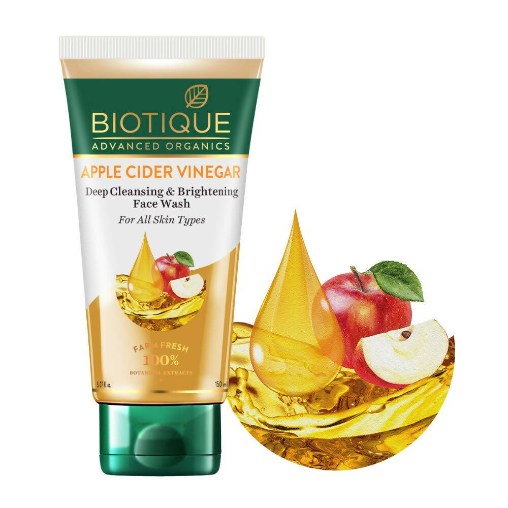Biotique Apple Cider Vinegar Deep Cleansing & Brightening Face Wash Biotique Apple Cider Vinegar Deep Cleansing & Brightening Face Wash