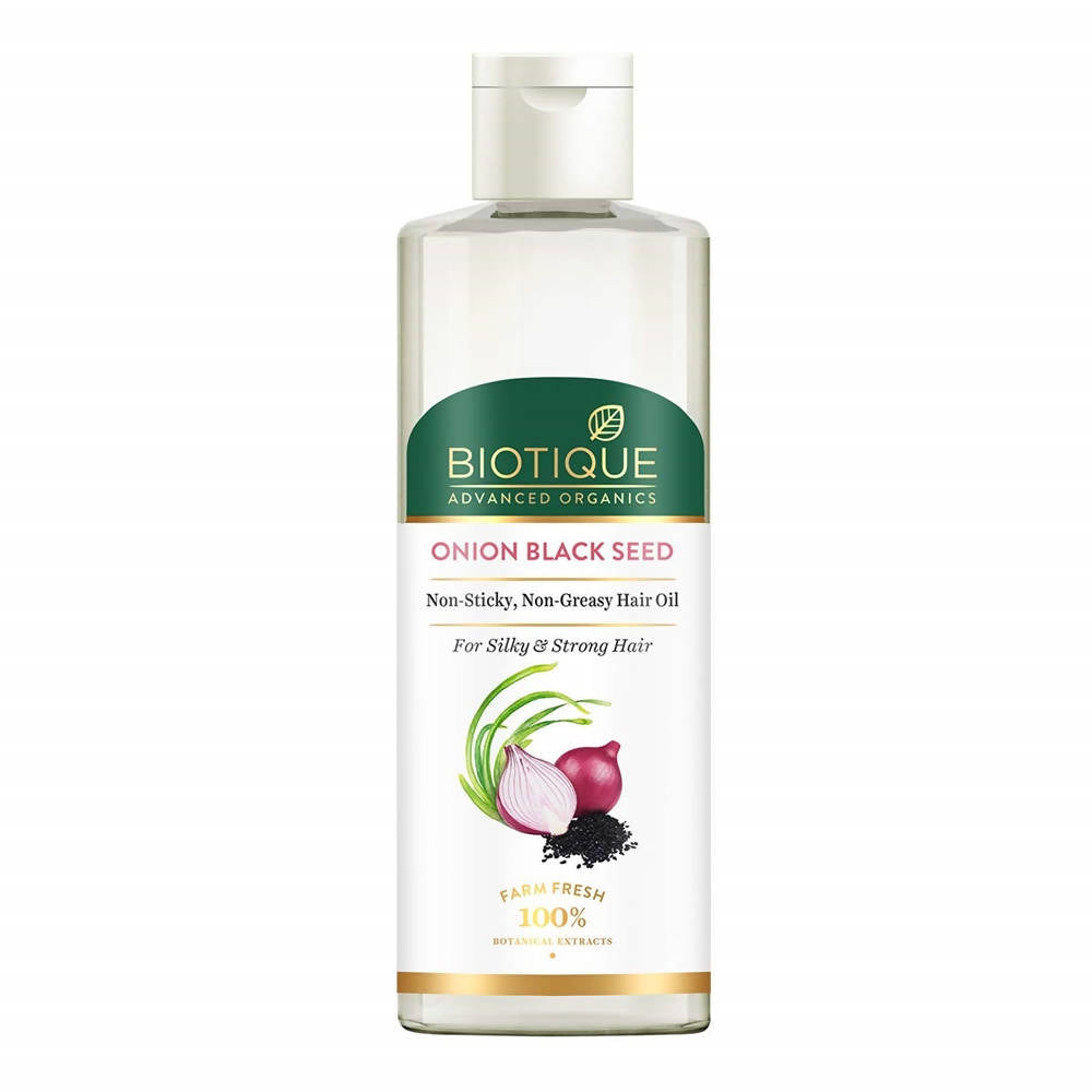Biotique Advanced Organics Onion Black Seed No-Sticky No-Greasy Hair Oil Biotique Advanced Organics Onion Black Seed No-Sticky No-Greasy Hair Oil